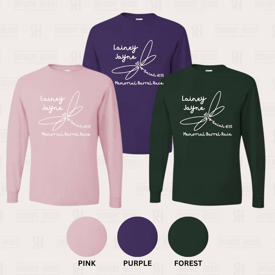 Sweet &amp; Simple Lainey Jayne Memorial Barrel Race Long Sleeve T-shirt