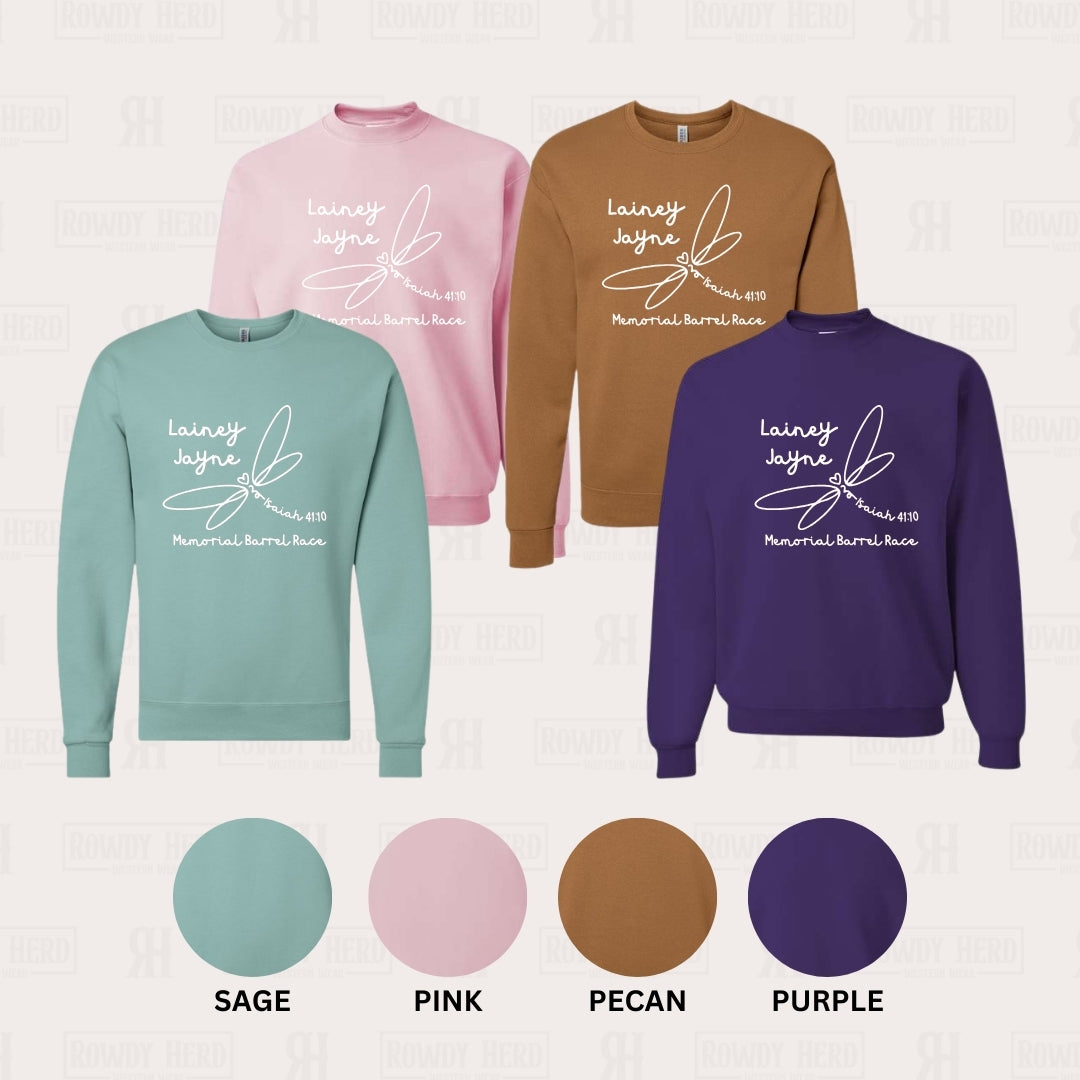 Sweet &amp; Simple Lainey Jayne Memorial Barrel Race Sweatshirt